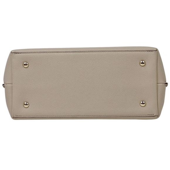 Louis Vuitton Lock Me Ever 2WAY Shoulder Bag Handbag Leather Greige - Picture 4 of 9